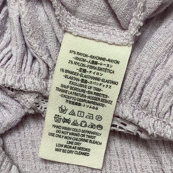 FREE PEOPLE | Sweet Thing Lace Up sides Tunic Dress in lilac | Size XS - Picture 9 of 10